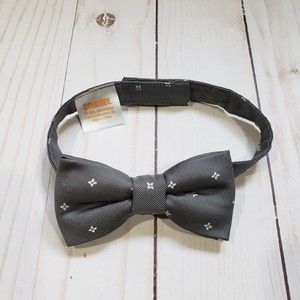 Gymboree Grey Bow Tie baby boys 0-24 months